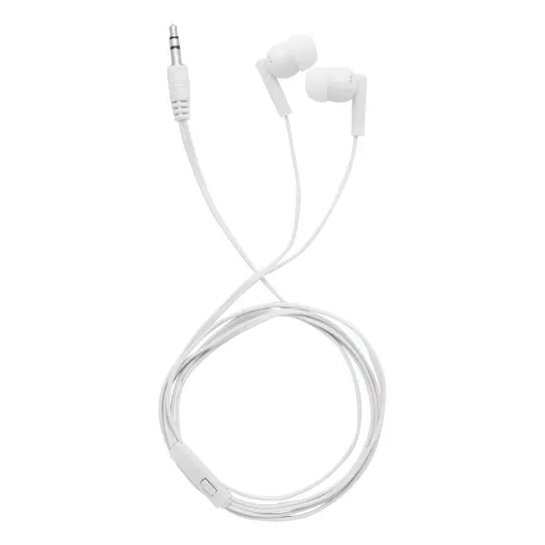 In Ear headphones LISTEN&TALK, white/grey 56-0406260 biały - Promotional items with the logo