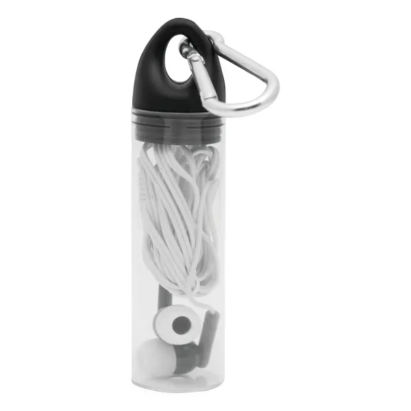 In Ear headphones LISTEN&TALK, black 56-0406261 czarny - Promotional items with the logo
