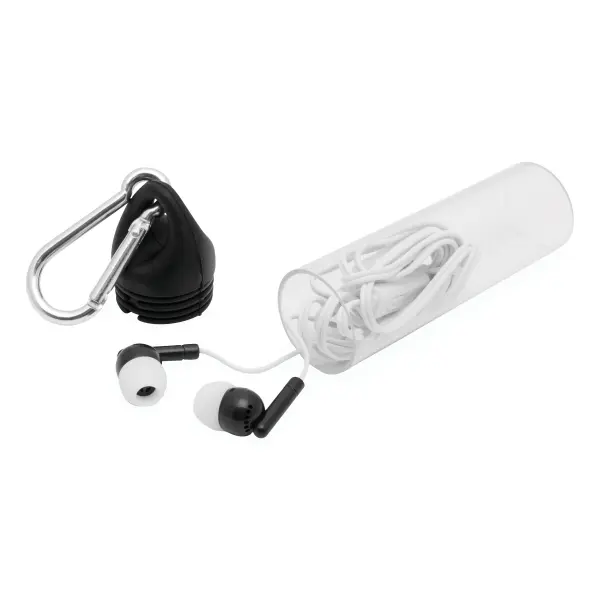 In Ear headphones LISTEN&TALK, black 56-0406261 czarny - Promotional items with the logo
