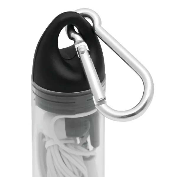 In Ear headphones LISTEN&TALK, black 56-0406261 czarny - Promotional items with the logo