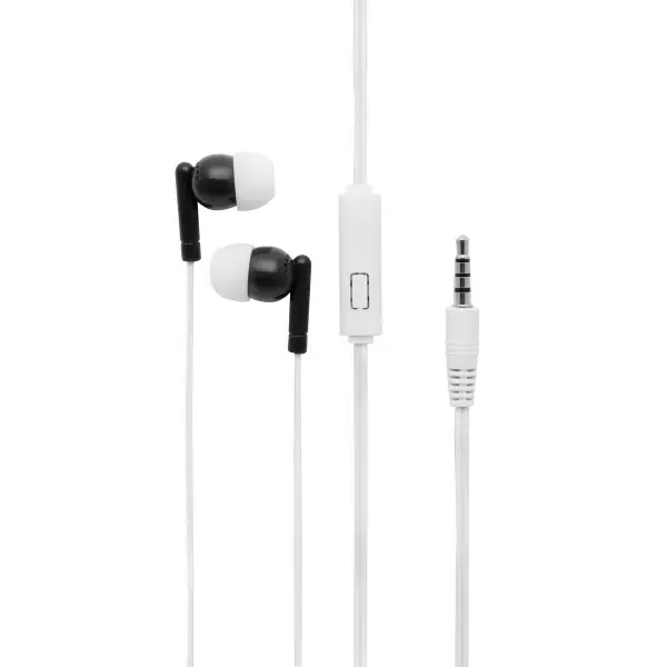 In Ear headphones LISTEN&TALK, black 56-0406261 czarny - Promotional items with the logo