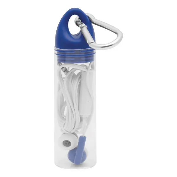 In Ear headphones LISTEN&TALK, blue 56-0406262 niebieski - Promotional items with the logo