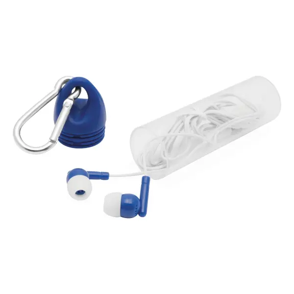 In Ear headphones LISTEN&TALK, blue 56-0406262 niebieski - Promotional items with the logo