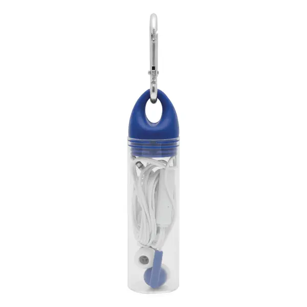 In Ear headphones LISTEN&TALK, blue 56-0406262 niebieski - Promotional items with the logo