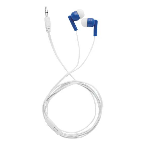 In Ear headphones LISTEN&TALK, blue 56-0406262 niebieski - Promotional items with the logo