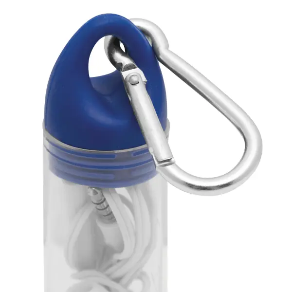 In Ear headphones LISTEN&TALK, blue 56-0406262 niebieski - Promotional items with the logo