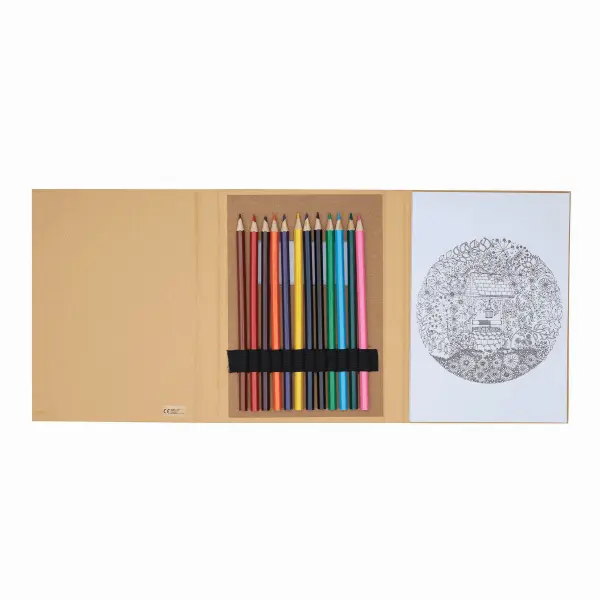 Zestaw do kolorowania COLORFUL BOOK 56-0504112 brązowy - Artykuły promocyjne z logo