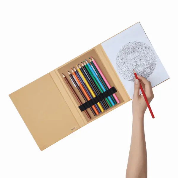 Zestaw do kolorowania COLORFUL BOOK 56-0504112 brązowy - Artykuły promocyjne z logo